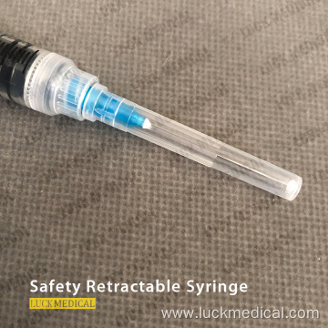 Single Use Safety Syringe with Retractable Needle